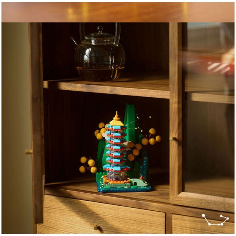 NATIONAL LIBRARY B0282 0282 THƯ VIỆN QUỐC GIA VĂN XƯƠNG TĂNG HUY THÁP HỘP ĐỰNG BÚT bộ đồ chơi xếp lắp ráp ghép mô hình Architecture Công Trình Kiến Trúc 530 khối