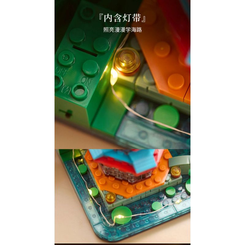 NATIONAL LIBRARY B0282 0282 THƯ VIỆN QUỐC GIA VĂN XƯƠNG TĂNG HUY THÁP HỘP ĐỰNG BÚT bộ đồ chơi xếp lắp ráp ghép mô hình Architecture Công Trình Kiến Trúc 530 khối