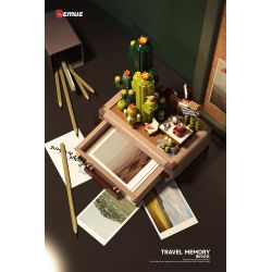 EMUE EM0005 0005 KÝ ỨC DU LỊCH DỰ ÁN SA MẠC bộ đồ chơi xếp lắp ráp ghép mô hình Arts & Crafts TRAVEL MEMORY TRAVERSE THE DESERT 745 khối