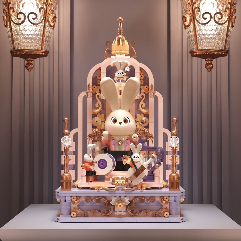 EMUE EM0002 0002 PHÁP SƯ GIAO HƯỞNG CUNG ĐIỆN bộ đồ chơi xếp lắp ráp ghép mô hình Arts & Crafts MUSICAL TRACES MUSIC HALL 1547 khối