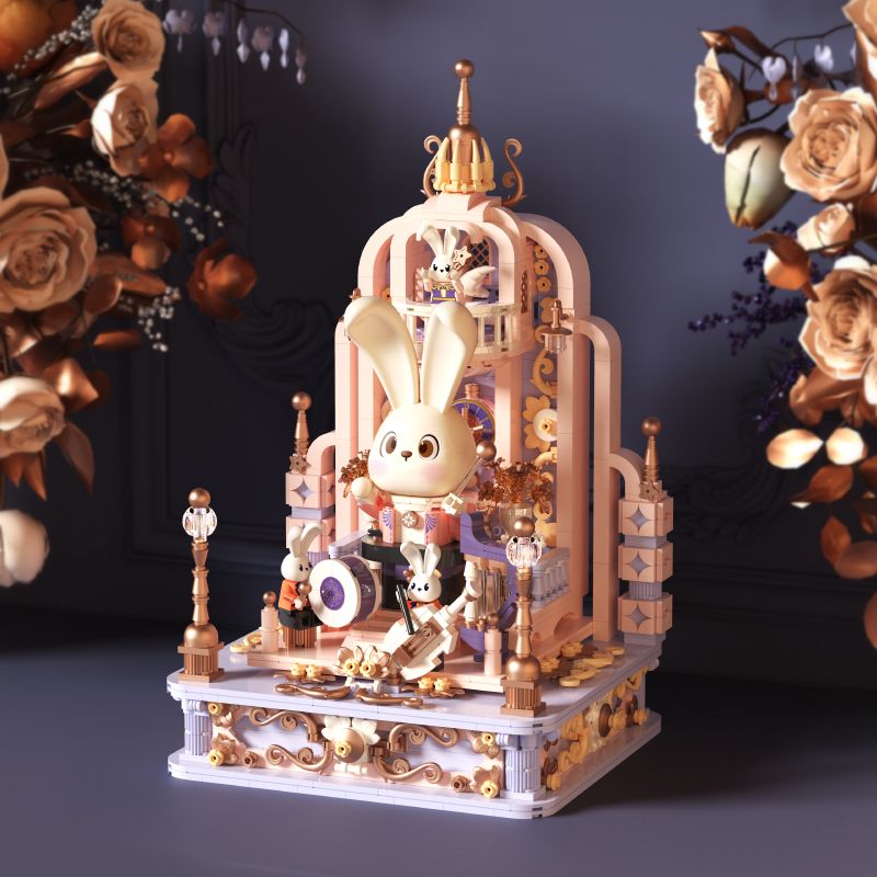 EMUE EM0002 0002 PHÁP SƯ GIAO HƯỞNG CUNG ĐIỆN bộ đồ chơi xếp lắp ráp ghép mô hình Arts & Crafts MUSICAL TRACES MUSIC HALL 1547 khối