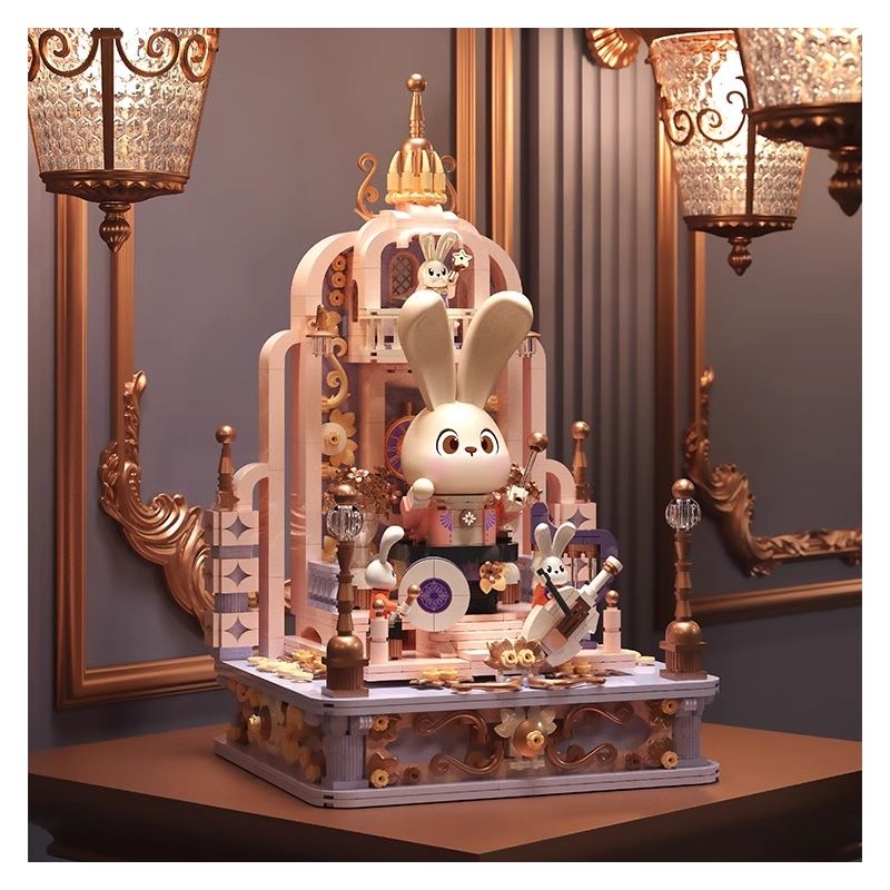 EMUE EM0002 0002 PHÁP SƯ GIAO HƯỞNG CUNG ĐIỆN bộ đồ chơi xếp lắp ráp ghép mô hình Arts & Crafts MUSICAL TRACES MUSIC HALL 1547 khối