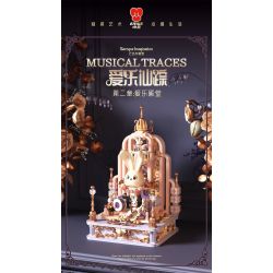 EMUE EM0002 0002 PHÁP SƯ GIAO HƯỞNG CUNG ĐIỆN bộ đồ chơi xếp lắp ráp ghép mô hình Arts & Crafts MUSICAL TRACES MUSIC HALL 1547 khối