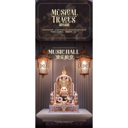 EMUE EM0002 0002 PHÁP SƯ GIAO HƯỞNG CUNG ĐIỆN bộ đồ chơi xếp lắp ráp ghép mô hình Arts & Crafts MUSICAL TRACES MUSIC HALL 1547 khối