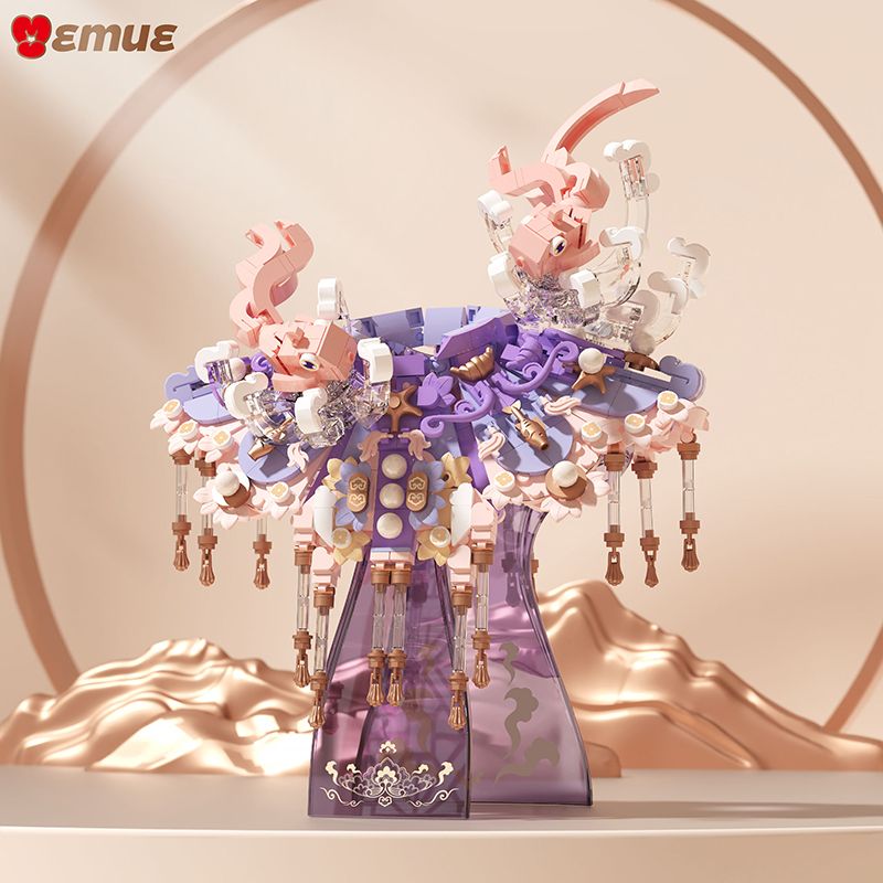 EMUE EM0007 0007 XIAN LUO SONG RUO NARCISSUS PHONG CÁCH DÂN TỘC YUNJIAN ART bộ đồ chơi xếp lắp ráp ghép mô hình Arts & Crafts CHINA TREND 776 khối