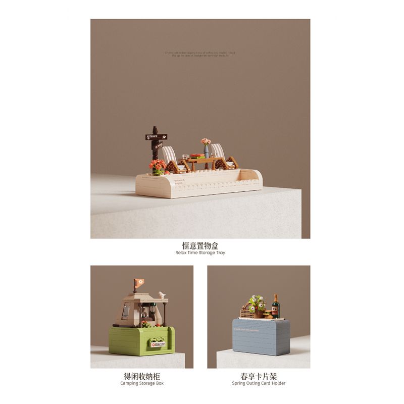 EMUE EM0006 0006 CHÚC XUÂN VUI VẺ VĂN PHÒNG NHẸ NHÀNG bộ đồ chơi xếp lắp ráp ghép mô hình Arts & Crafts LUCKY ARRIVE