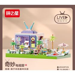 THE STAR OF THE STRIKE 9936-1 NHÀ TRUYỀN HÌNH TUYỆT VỜI bộ đồ chơi xếp lắp ráp ghép mô hình Creator Sáng Tạo 2100 khối