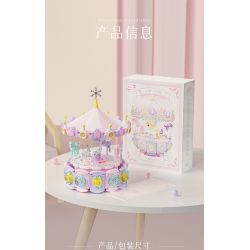 WEILE CREATION 3008 CÔNG VIÊN GIẢI TRÍ GALAXY HỘP NHẠC TROJAN TƯỞNG bộ đồ chơi xếp lắp ráp ghép mô hình 1686 khối