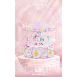 WEILE CREATION 3008 CÔNG VIÊN GIẢI TRÍ GALAXY HỘP NHẠC TROJAN TƯỞNG bộ đồ chơi xếp lắp ráp ghép mô hình 1686 khối