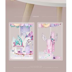 WEILE CREATION 3008 CÔNG VIÊN GIẢI TRÍ GALAXY HỘP NHẠC TROJAN TƯỞNG bộ đồ chơi xếp lắp ráp ghép mô hình 1686 khối