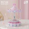 WEILE CREATION 3009 CÔNG VIÊN GIẢI TRÍ GALAXY HỘP NHẠC GHẾ BAY TƯỞNG TƯỢNG bộ đồ chơi xếp lắp ráp ghép mô hình 1688 khối