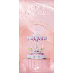 WEILE CREATION 3009 CÔNG VIÊN GIẢI TRÍ GALAXY HỘP NHẠC GHẾ BAY TƯỞNG TƯỢNG bộ đồ chơi xếp lắp ráp ghép mô hình 1688 khối