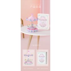 WEILE CREATION 3009 CÔNG VIÊN GIẢI TRÍ GALAXY HỘP NHẠC GHẾ BAY TƯỞNG TƯỢNG bộ đồ chơi xếp lắp ráp ghép mô hình 1688 khối