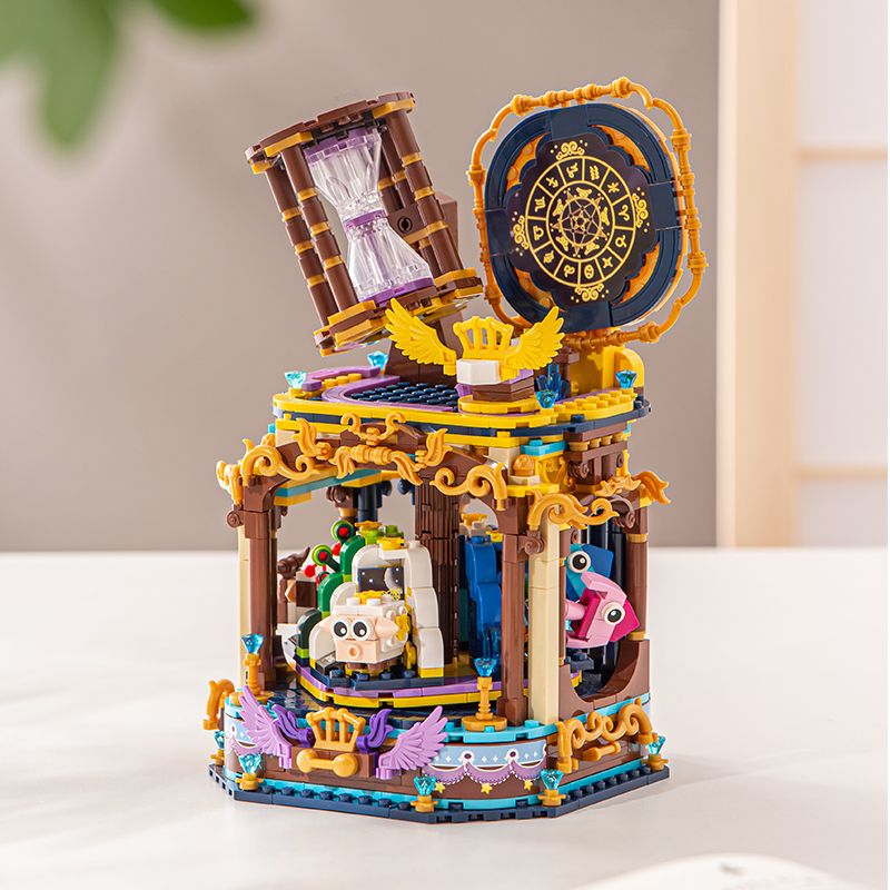 LOZ 1927 ĐỒNG HỒ CÁT MƯỜI HAI CHÒM SAO bộ đồ chơi xếp lắp ráp ghép mô hình Arts & Crafts 1367 khối