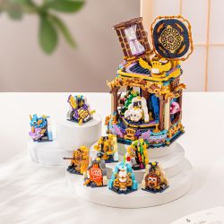 LOZ 1927 ĐỒNG HỒ CÁT MƯỜI HAI CHÒM SAO bộ đồ chơi xếp lắp ráp ghép mô hình Arts & Crafts 1367 khối