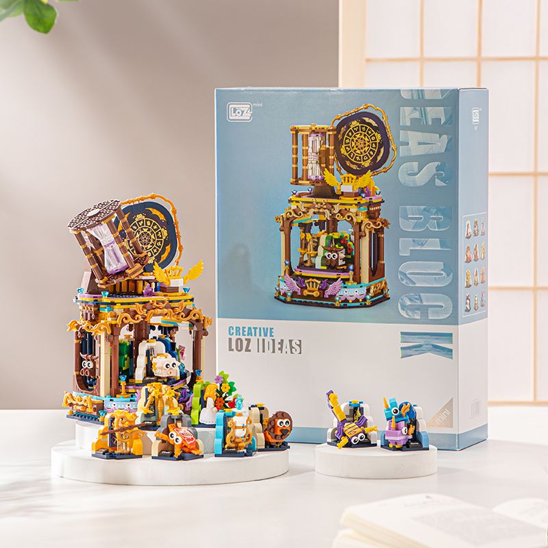 LOZ 1927 ĐỒNG HỒ CÁT MƯỜI HAI CHÒM SAO bộ đồ chơi xếp lắp ráp ghép mô hình Arts & Crafts 1367 khối