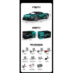 GULY 10621 XE THỂ THAO ALFA ROMEO bộ đồ chơi xếp lắp ráp ghép mô hình Technic Kỹ Thuật Công Nghệ Cao Mô Hình Phương Tiện 4208 khối