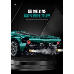 GULY 10621 XE THỂ THAO ALFA ROMEO bộ đồ chơi xếp lắp ráp ghép mô hình Technic Kỹ Thuật Công Nghệ Cao Mô Hình Phương Tiện 4208 khối