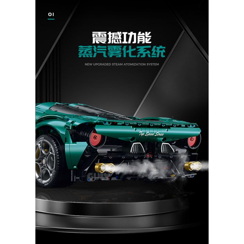 GULY 10621 XE THỂ THAO ALFA ROMEO bộ đồ chơi xếp lắp ráp ghép mô hình Technic Kỹ Thuật Công Nghệ Cao Mô Hình Phương Tiện 4208 khối