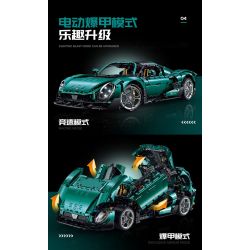 GULY 10621 XE THỂ THAO ALFA ROMEO bộ đồ chơi xếp lắp ráp ghép mô hình Technic Kỹ Thuật Công Nghệ Cao Mô Hình Phương Tiện 4208 khối