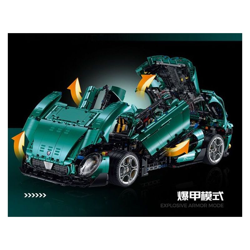 GULY 10621 XE THỂ THAO ALFA ROMEO bộ đồ chơi xếp lắp ráp ghép mô hình Technic Kỹ Thuật Công Nghệ Cao Mô Hình Phương Tiện 4208 khối