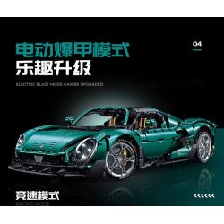 GULY 10621 XE THỂ THAO ALFA ROMEO bộ đồ chơi xếp lắp ráp ghép mô hình Technic Kỹ Thuật Công Nghệ Cao Mô Hình Phương Tiện 4208 khối