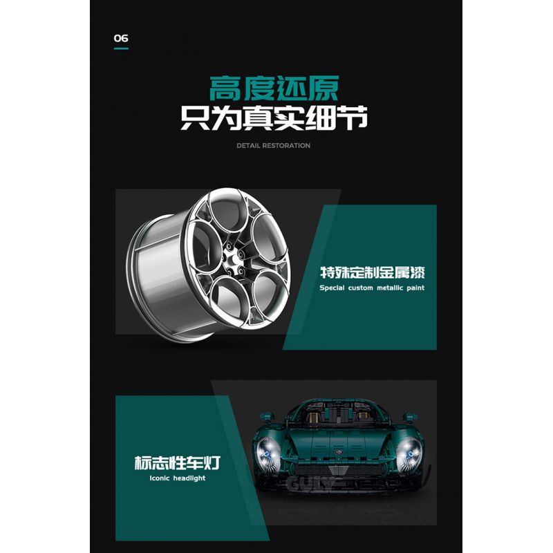 GULY 10621 XE THỂ THAO ALFA ROMEO bộ đồ chơi xếp lắp ráp ghép mô hình Technic Kỹ Thuật Công Nghệ Cao Mô Hình Phương Tiện 4208 khối