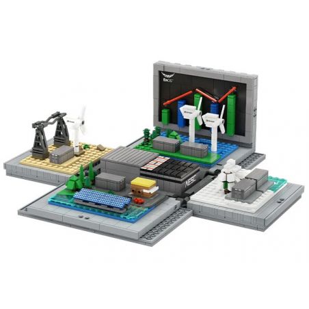 PANTASY 11027 HÌNH DUNG HỆ THỐNG LƯU TRỮ NĂNG LƯỢNG THÔNG MINH bộ đồ chơi xếp lắp ráp ghép mô hình Creator ENVISION Sáng Tạo 1300 khối