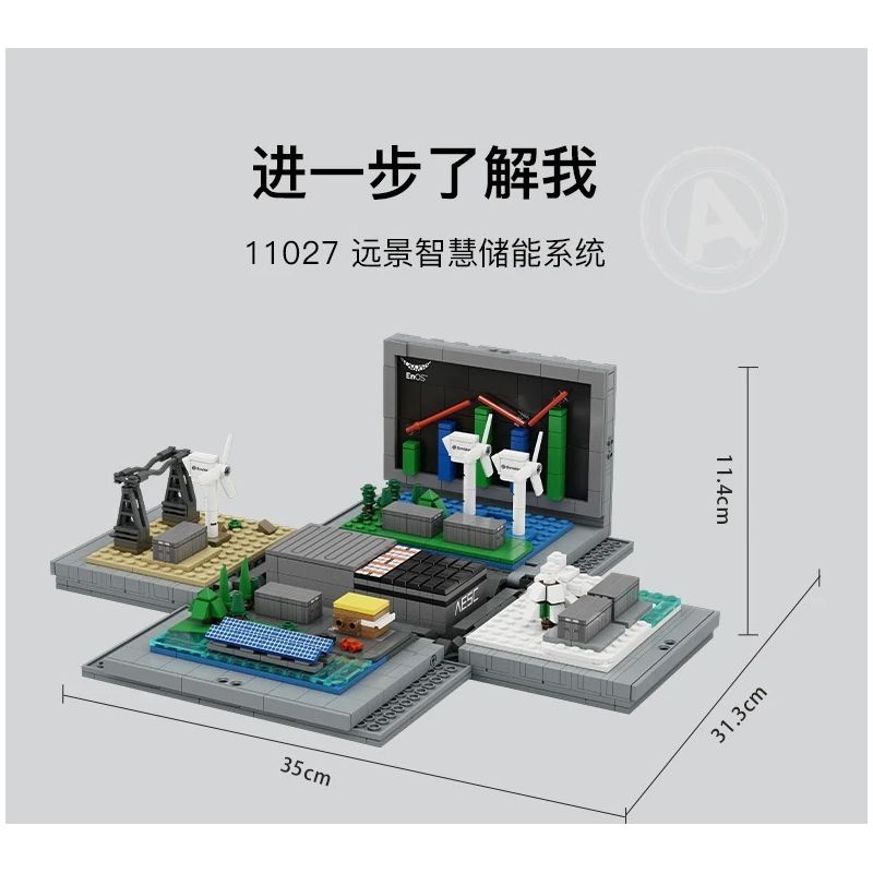 PANTASY 11027 HÌNH DUNG HỆ THỐNG LƯU TRỮ NĂNG LƯỢNG THÔNG MINH bộ đồ chơi xếp lắp ráp ghép mô hình Creator ENVISION Sáng Tạo 1300 khối