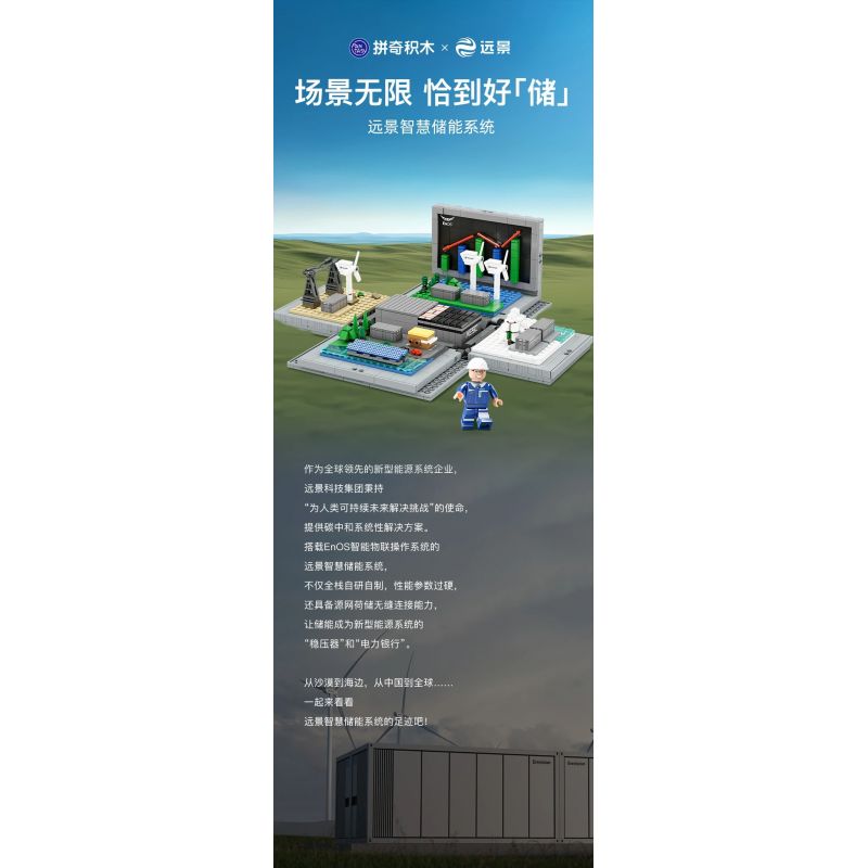 PANTASY 11027 HÌNH DUNG HỆ THỐNG LƯU TRỮ NĂNG LƯỢNG THÔNG MINH bộ đồ chơi xếp lắp ráp ghép mô hình Creator ENVISION Sáng Tạo 1300 khối