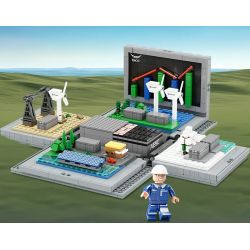 PANTASY 11027 HÌNH DUNG HỆ THỐNG LƯU TRỮ NĂNG LƯỢNG THÔNG MINH bộ đồ chơi xếp lắp ráp ghép mô hình Creator ENVISION Sáng Tạo 1300 khối