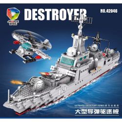 JIQILE 42046 TÀU KHU TRỤC TÊN LỬA DẪN ĐƯỜNG CỠ LỚN bộ đồ chơi xếp lắp ráp ghép mô hình Military Army Quân Sự Bộ Đội