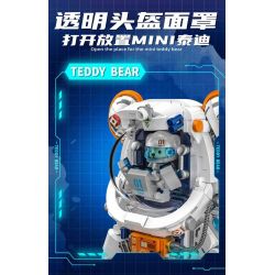 INBRIXX 881302 GẤU BÔNG KHÔNG GIAN QUÁ TẢI bộ đồ chơi xếp lắp ráp ghép mô hình TEDDY OVERLOADS THE SPACE BEAR 1343 khối