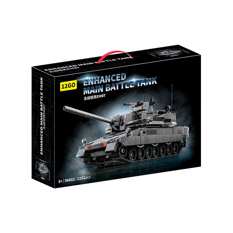 12GO 96002 XE TĂNG CHIẾN ĐẤU CHỦ LỰC EMBT bộ đồ chơi xếp lắp ráp ghép mô hình Military Army ENHANCED MAIN BATTLE TANK Quân Sự Bộ Đội 2252 khối
