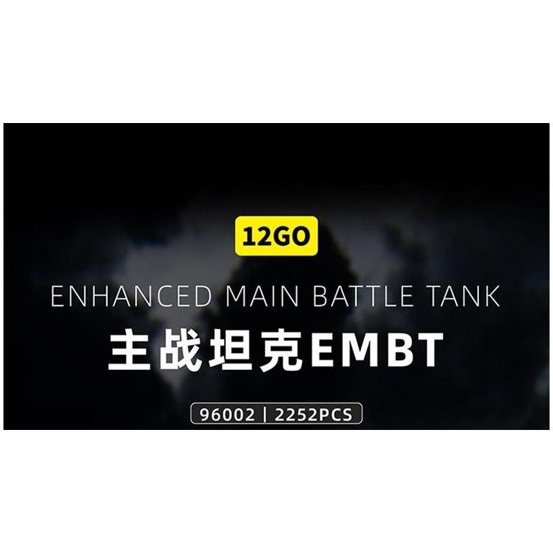 12GO 96002 XE TĂNG CHIẾN ĐẤU CHỦ LỰC EMBT bộ đồ chơi xếp lắp ráp ghép mô hình Military Army ENHANCED MAIN BATTLE TANK Quân Sự Bộ Đội 2252 khối