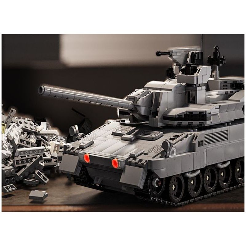 12GO 96002 XE TĂNG CHIẾN ĐẤU CHỦ LỰC EMBT bộ đồ chơi xếp lắp ráp ghép mô hình Military Army ENHANCED MAIN BATTLE TANK Quân Sự Bộ Đội 2252 khối