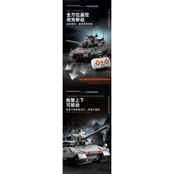 12GO 96002 XE TĂNG CHIẾN ĐẤU CHỦ LỰC EMBT bộ đồ chơi xếp lắp ráp ghép mô hình Military Army ENHANCED MAIN BATTLE TANK Quân Sự Bộ Đội 2252 khối