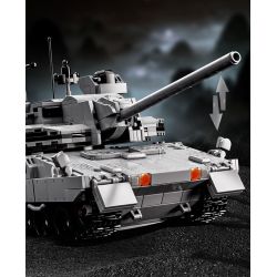 12GO 96002 XE TĂNG CHIẾN ĐẤU CHỦ LỰC EMBT bộ đồ chơi xếp lắp ráp ghép mô hình Military Army ENHANCED MAIN BATTLE TANK Quân Sự Bộ Đội 2252 khối