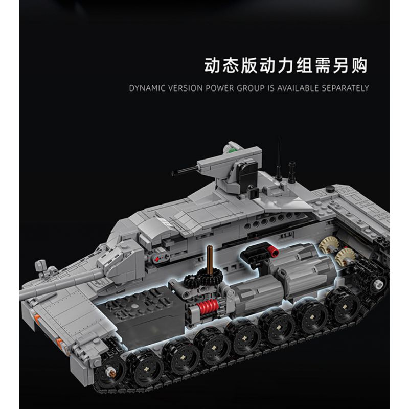 12GO 96002 XE TĂNG CHIẾN ĐẤU CHỦ LỰC EMBT bộ đồ chơi xếp lắp ráp ghép mô hình Military Army ENHANCED MAIN BATTLE TANK Quân Sự Bộ Đội 2252 khối