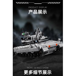 12GO 96002 XE TĂNG CHIẾN ĐẤU CHỦ LỰC EMBT bộ đồ chơi xếp lắp ráp ghép mô hình Military Army ENHANCED MAIN BATTLE TANK Quân Sự Bộ Đội 2252 khối