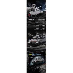 12GO 96002 XE TĂNG CHIẾN ĐẤU CHỦ LỰC EMBT bộ đồ chơi xếp lắp ráp ghép mô hình Military Army ENHANCED MAIN BATTLE TANK Quân Sự Bộ Đội 2252 khối