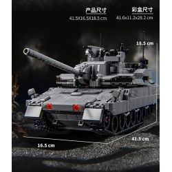 12GO 96002 XE TĂNG CHIẾN ĐẤU CHỦ LỰC EMBT bộ đồ chơi xếp lắp ráp ghép mô hình Military Army ENHANCED MAIN BATTLE TANK Quân Sự Bộ Đội 2252 khối