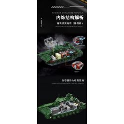 12GO 96003 XE TĂNG CHIẾN ĐẤU CHỦ LỰC T-14 ARMATA bộ đồ chơi xếp lắp ráp ghép mô hình Military Army T-14 ARMATA MAIN BATTLE TANK Quân Sự Bộ Đội 2326 khối