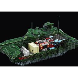 12GO 96003 XE TĂNG CHIẾN ĐẤU CHỦ LỰC T-14 ARMATA bộ đồ chơi xếp lắp ráp ghép mô hình Military Army T-14 ARMATA MAIN BATTLE TANK Quân Sự Bộ Đội 2326 khối