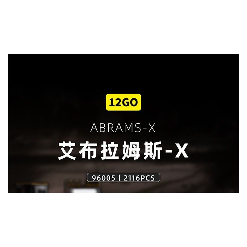 12GO 96005 ABRAMS bộ đồ chơi xếp lắp ráp ghép mô hình Military Army ABRAMS-X Quân Sự Bộ Đội 2116 khối