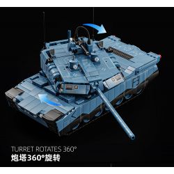 12GO 96005 ABRAMS bộ đồ chơi xếp lắp ráp ghép mô hình Military Army ABRAMS-X Quân Sự Bộ Đội 2116 khối