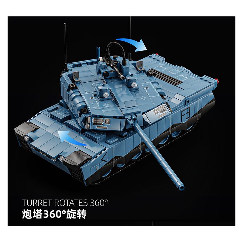 12GO 96005 ABRAMS bộ đồ chơi xếp lắp ráp ghép mô hình Military Army ABRAMS-X Quân Sự Bộ Đội 2116 khối