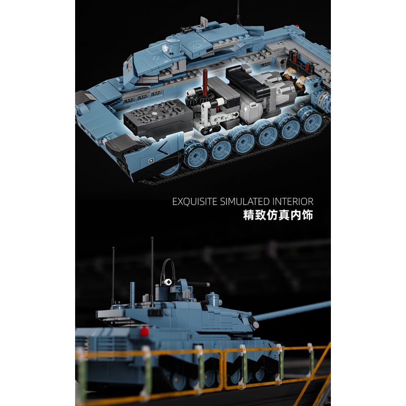 12GO 96005 ABRAMS bộ đồ chơi xếp lắp ráp ghép mô hình Military Army ABRAMS-X Quân Sự Bộ Đội 2116 khối