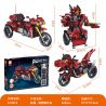 FORANGE FC9013 9013 LƯỚT XE MÁY bộ đồ chơi xếp lắp ráp ghép mô hình Technic GLIDING MOTORCYCLE Kỹ Thuật Công Nghệ Cao Mô Hình Phương Tiện 625 khối