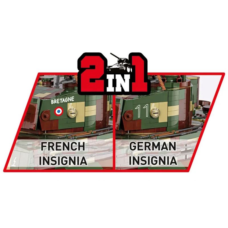 COBI 2807 XE TĂNG PANZER VI TIGER tỷ lệ 1:12 bộ đồ chơi xếp lắp ráp ghép mô hình Military Army PZKPFW VI TIGER AUSF Quân Sự Bộ Đội 8000 khối